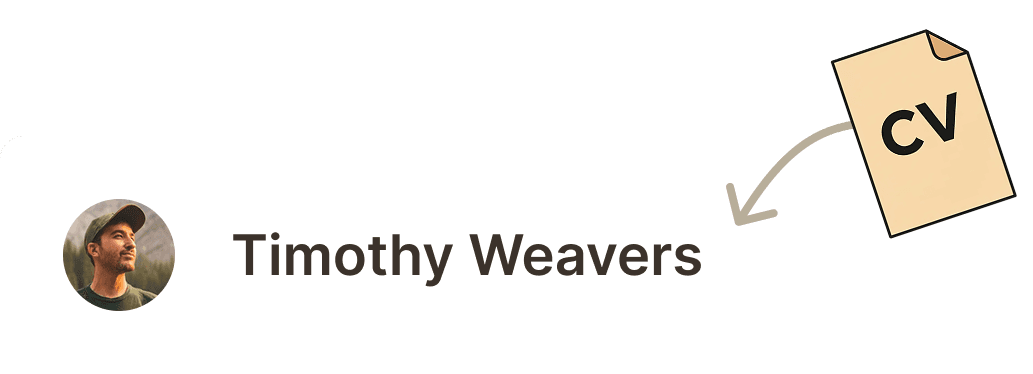 An illustration of a CV that gets parsed and transformed into a candidate file