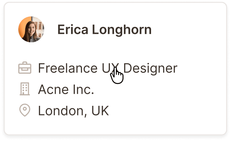 A screenshot of a candidate card in Adeptiq